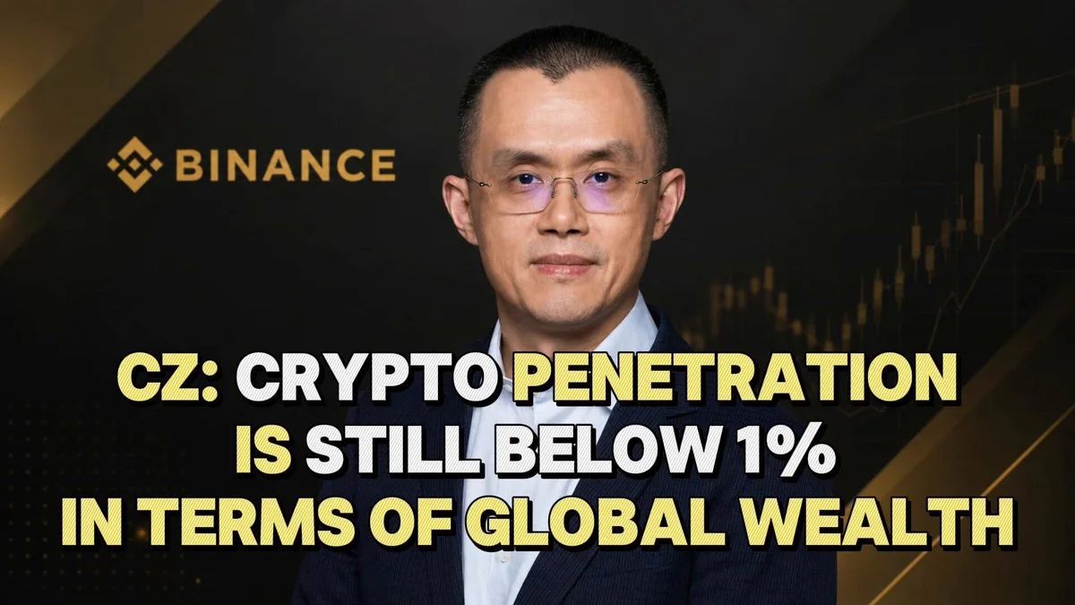 Cripto no llega al 1% de la riqueza global, dice CZ