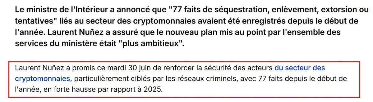 France Logs 77 Crypto Kidnappings as Wrench Attacks Surge 70%