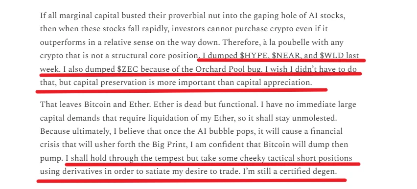 Arthur Hayes: KI entzieht Bitcoin Liquidität, Augen…