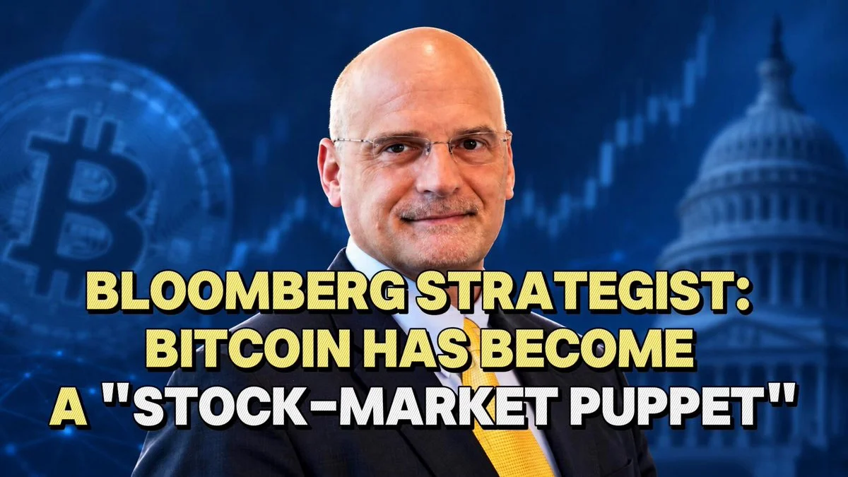 Bitcoin Becomes a Stock-Market Puppet, McGlone Says