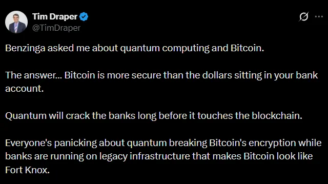 Tim Draper: ¡la computación cuántica romperá los bancos antes que Bitcoin!
