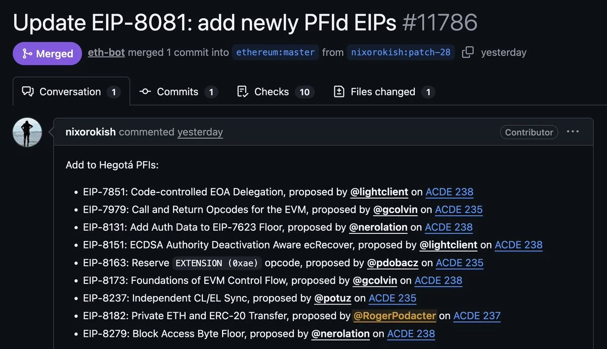 EIP-8182 proposes native privacy transfers for Ethereum's…