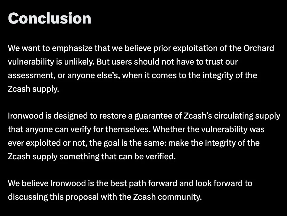 Zcash, Orchard sonrası ZEC sahteciliğini dışlayamıyor...