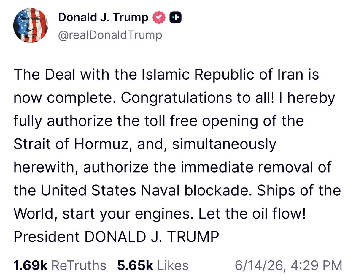 Trump, İran ile barış anlaşmasının tamamlandığını ve Hürmüz Boğazı'nın açıldığını duyurdu!