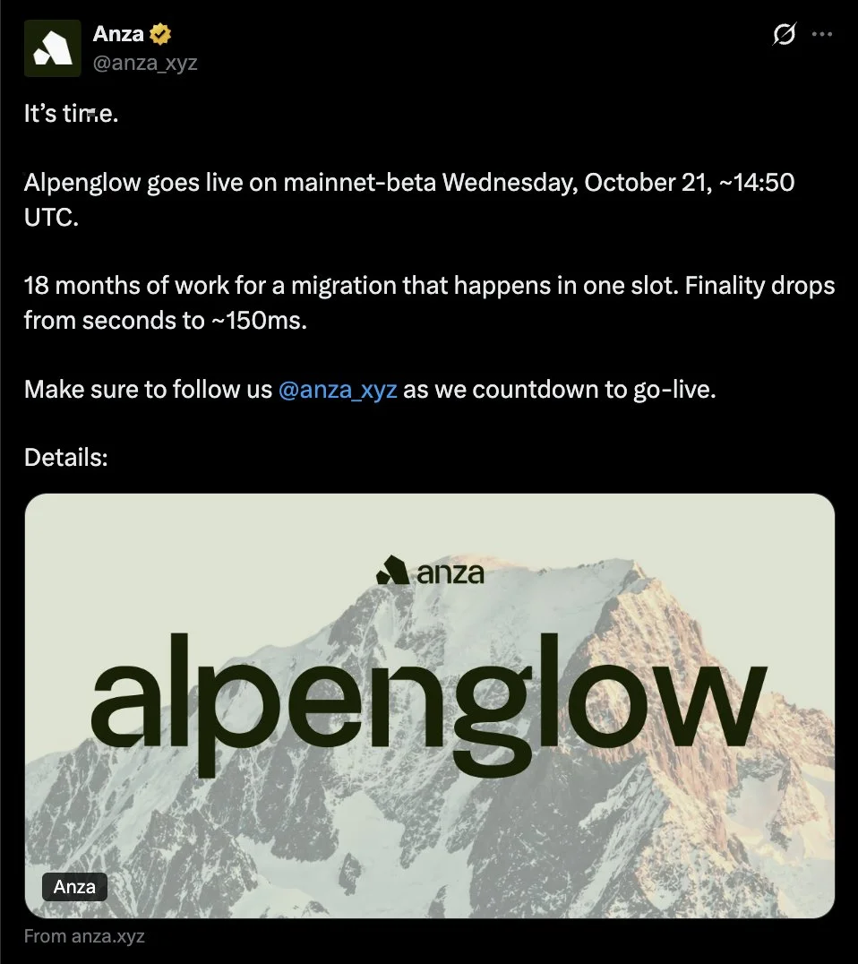 Solana, Alpenglow Güncellemesini 21 Ekim’e Planladı
