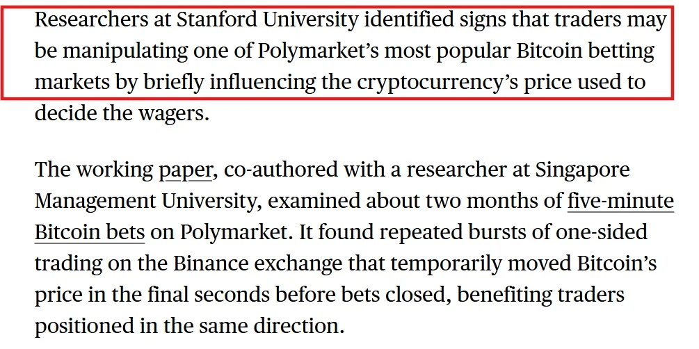 BTC: estudo detecta manipulação em mercados da Polymarket