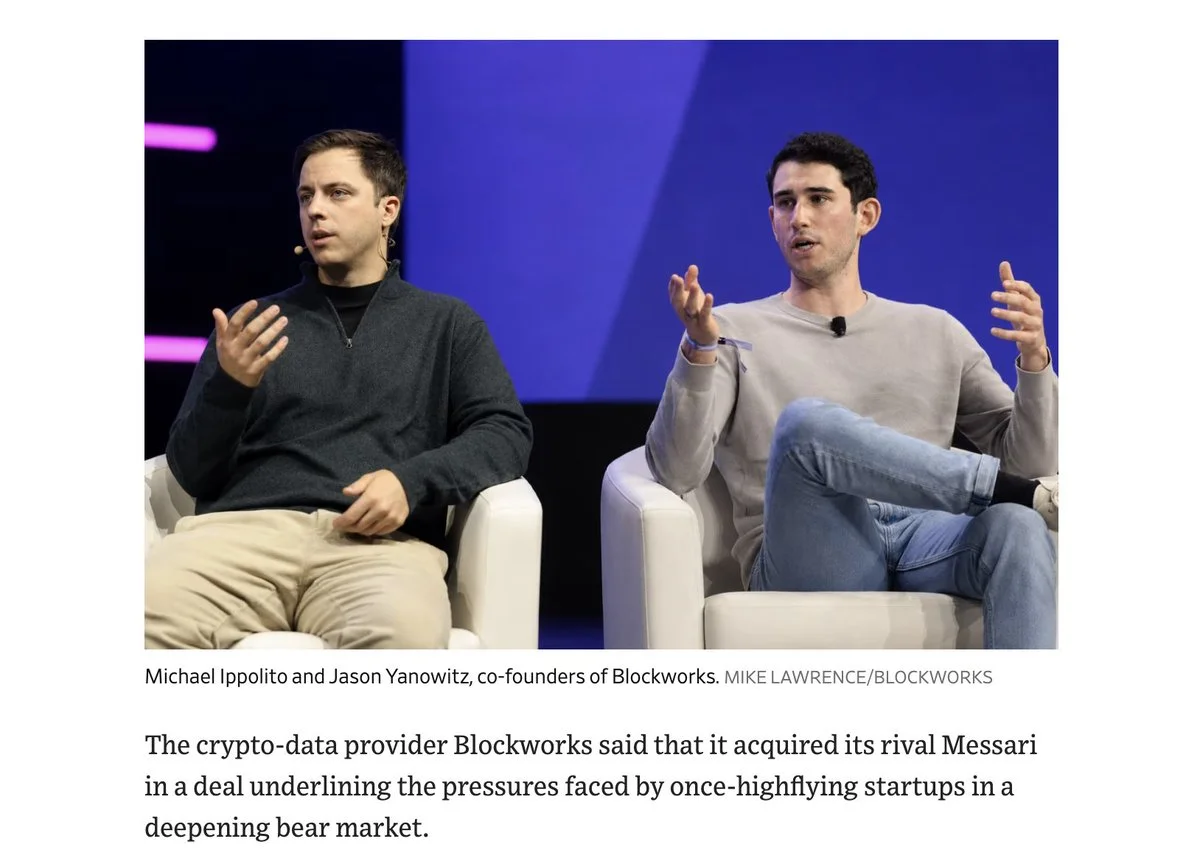 Blockworks acquires Messari for $10M+, a fraction of its…