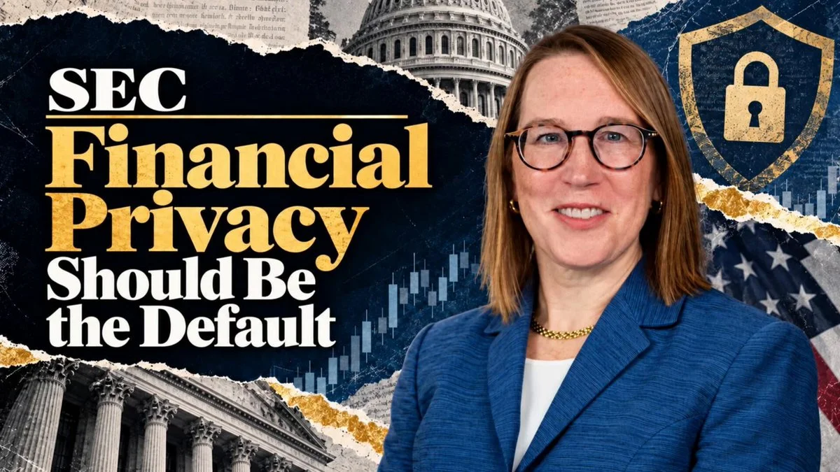 SEC Commissioner Peirce Backs Financial Privacy by Default