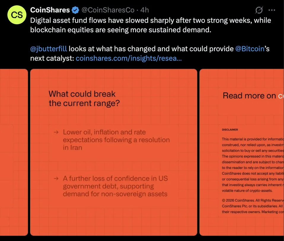 Bitcoin Needs Iran Resolution or Debt Fears to Break $80K