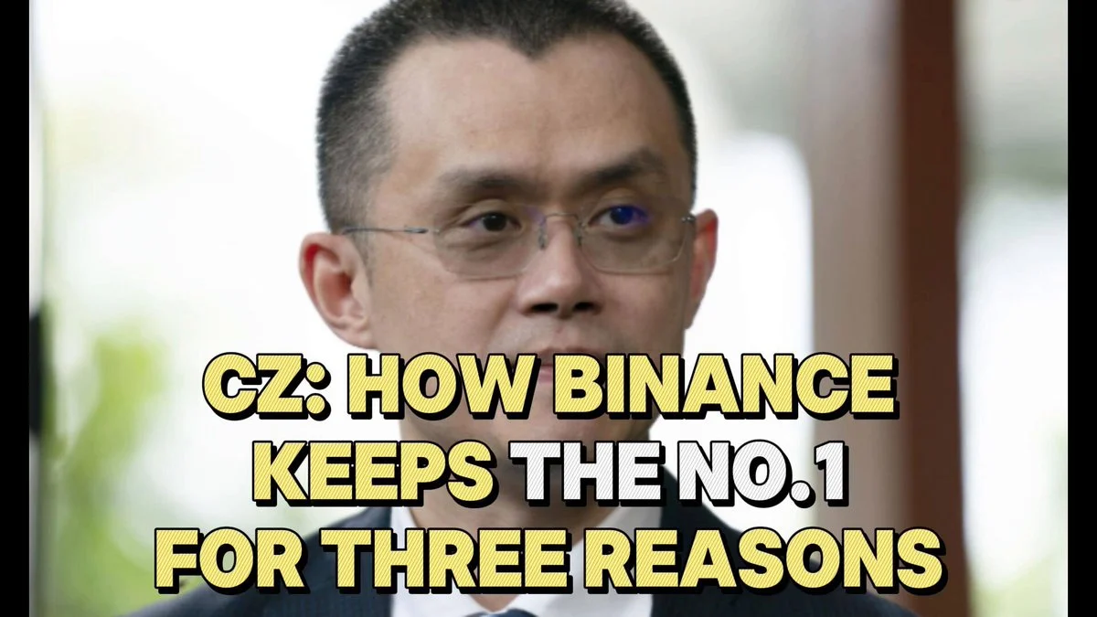 CZ reveals the three pillars keeping Binance at the top of global crypto!