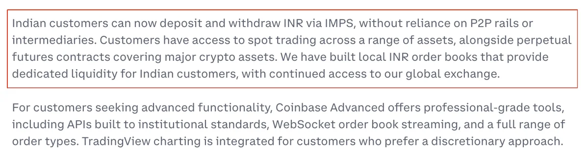 Coinbase launches direct INR deposits and withdrawals in…