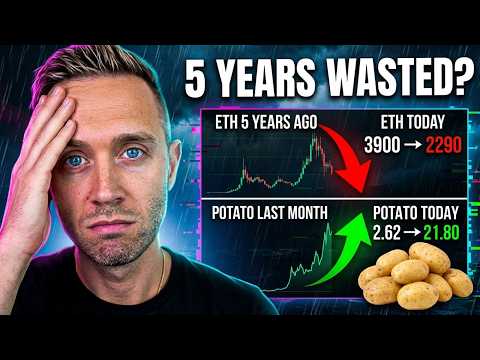 Ethereum, beş yılda $3,900'dan $22'ye düştü — altcoin piyasa değeri 2021 zirvelerinin altında, $1T.