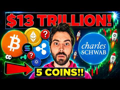 Bitcoin y Ethereum lideran los 5 picks cripto de Schwab