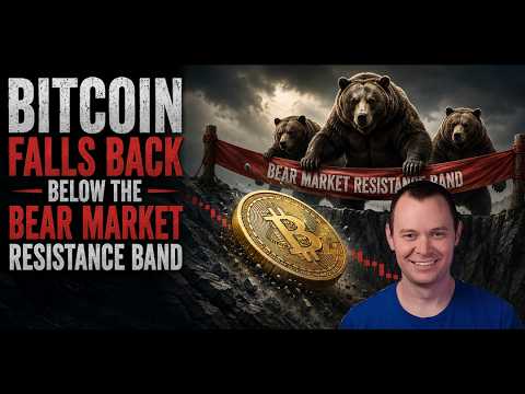 Bitcoin repasse sous la bande de résistance du marché baissier